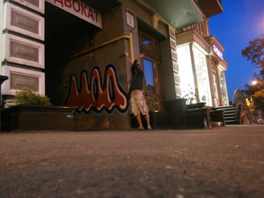 Graffiti Bombing in Kyiv - Photo by Moa