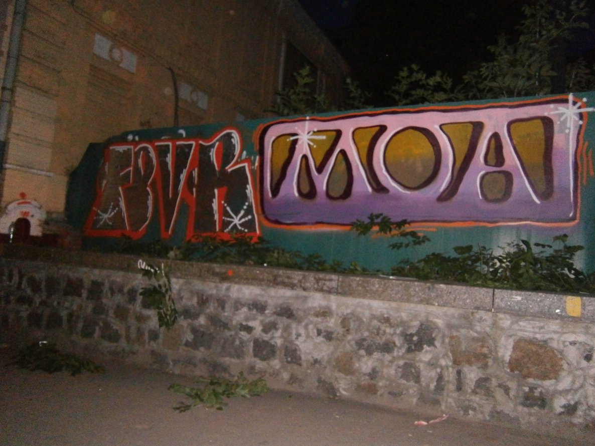 Graffiti Bombing in Kyiv - Photo by Moa