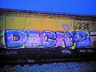 Graffiti Train - Photo by MoeQ4
