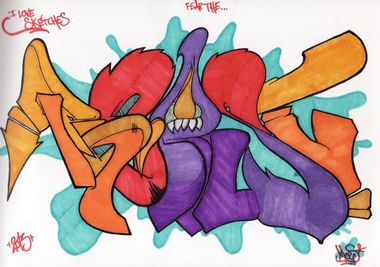 Graffiti Sketch in Bolzano - Photo by MoeS - Moes, Ilovesketches (2013)