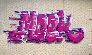 Graffiti Wall - Photo by Moek - Moek, Bubble, 3d (2013)