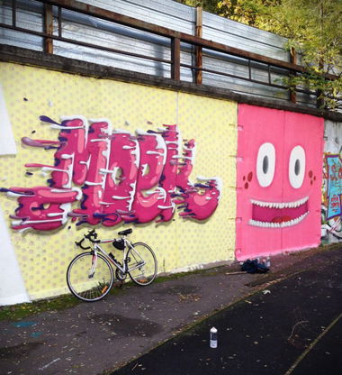 Graffiti Wall - Photo by Moek - Moek, street, bicycle (2013)