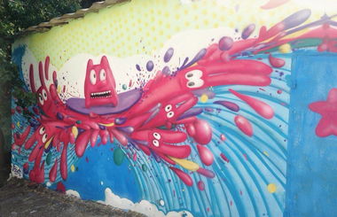 Graffiti Wall - Photo by Moek - Nyashi, moek, cute (2014)