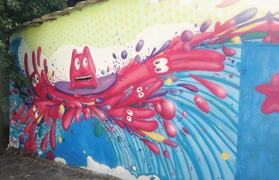 Graffiti Wall - Photo by Moek - Nyashi, moek, cute (2014)