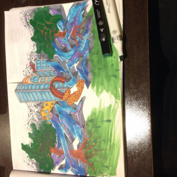 Graffiti Sketch - Photo by Moesk135