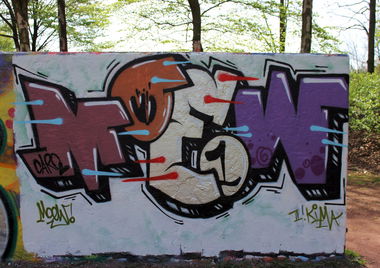 Graffiti Wall - Photo by Moew1 - moew, legal, 2014 (2014)