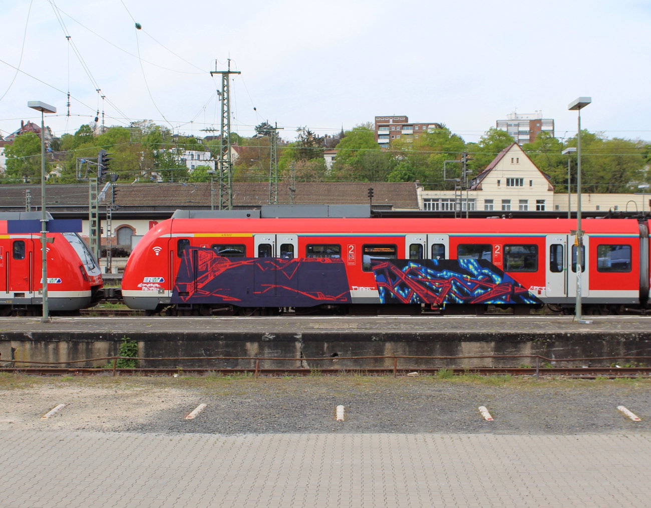 Graffiti Train in Wiesbaden - Photo by MondFiedel (2024)