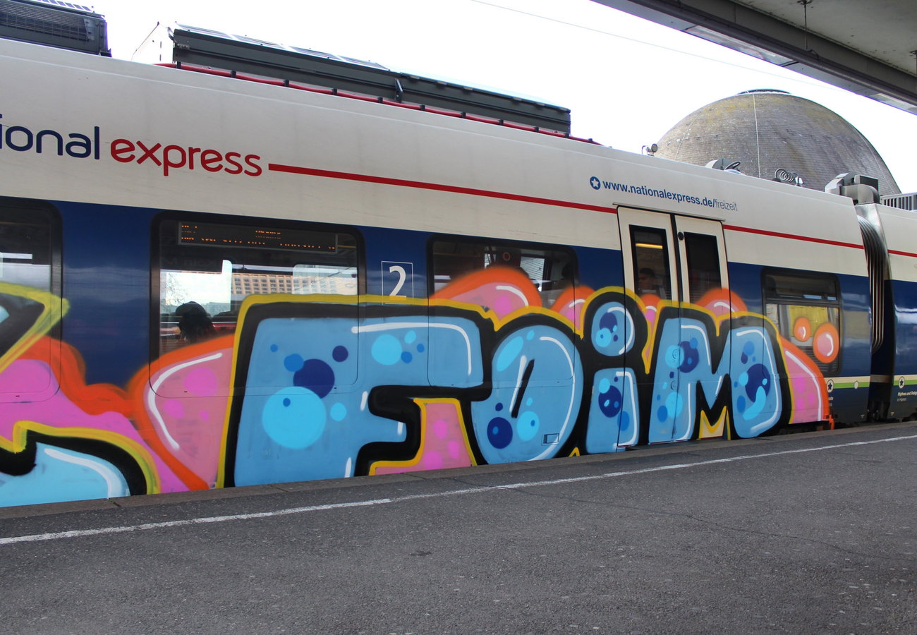 Graffiti Train in Cologne - Photo by MondFiedel (2024)