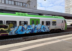 Graffiti Train in Essen - Photo by MondFiedel (2026)