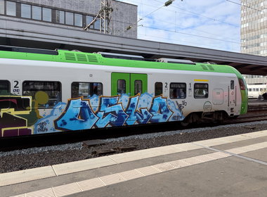 Graffiti Train in Essen - Photo by MondFiedel (2026)