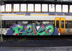 Graffiti Train in Duisburg - Photo by MondFiedel (2024)