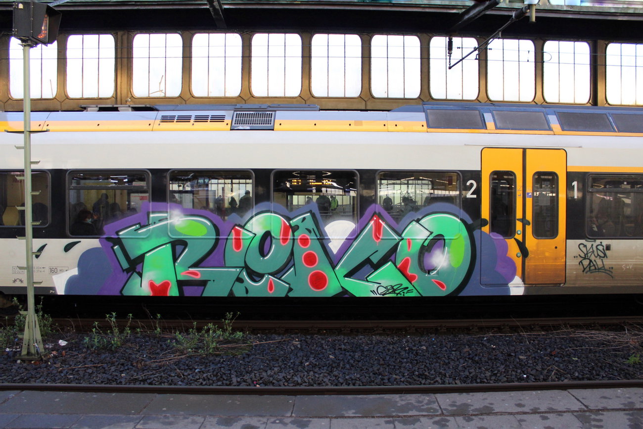 Graffiti Train in Duisburg - Photo by MondFiedel (2024)