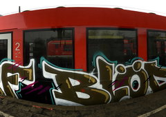 Graffiti Train in Herne - Photo by MondFiedel (2017)
