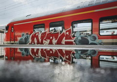 Graffiti Train in Essen - Photo by MondFiedel (2026)