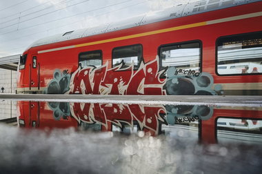 Graffiti Train in Essen - Photo by MondFiedel (2026)