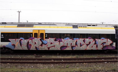 Graffiti Train in Hamm - Photo by MondFiedel (2023)