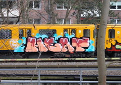 Graffiti Train in Berlin - Photo by MondFiedel (2023)