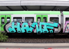 Graffiti Train in Dusseldorf - Photo by MondFiedel (2025)