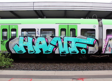 Graffiti Train in Dusseldorf - Photo by MondFiedel (2025)
