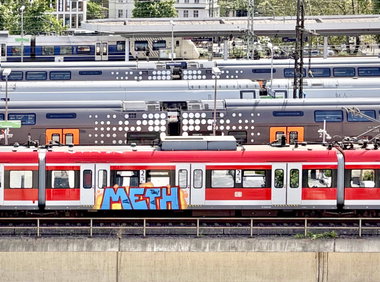 Graffiti Train in Cologne - Photo by MondFiedel (2026)