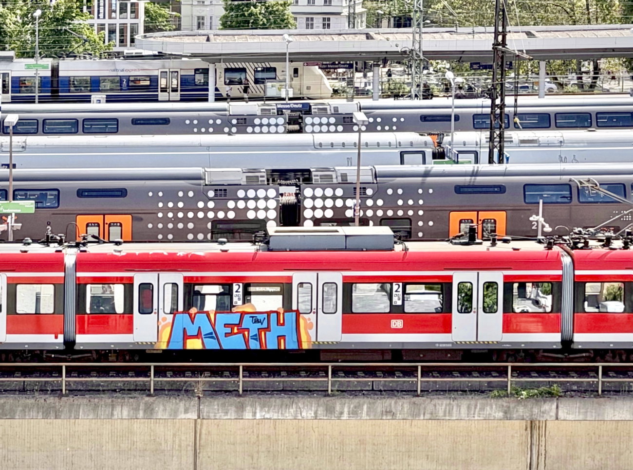 Graffiti Train in Cologne - Photo by MondFiedel (2026)