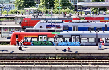 Graffiti Train in Cologne - Photo by MondFiedel (2026)