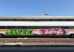 Graffiti Train in Basel - Photo by MondFiedel (2026)