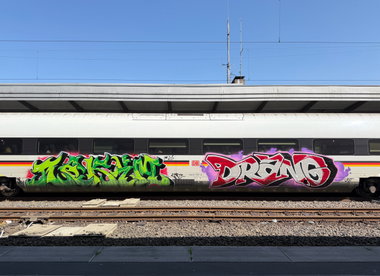 Graffiti Train in Basel - Photo by MondFiedel (2026)
