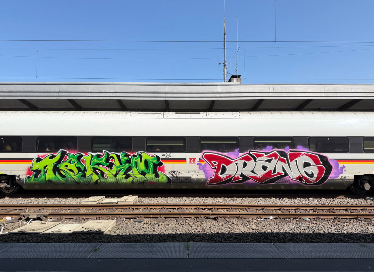 Graffiti Train in Basel - Photo by MondFiedel (2026)