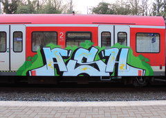 Graffiti Train in Dusseldorf - Photo by MondFiedel (2024)