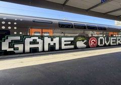 Graffiti Train in Dusseldorf - Photo by MondFiedel (2026)