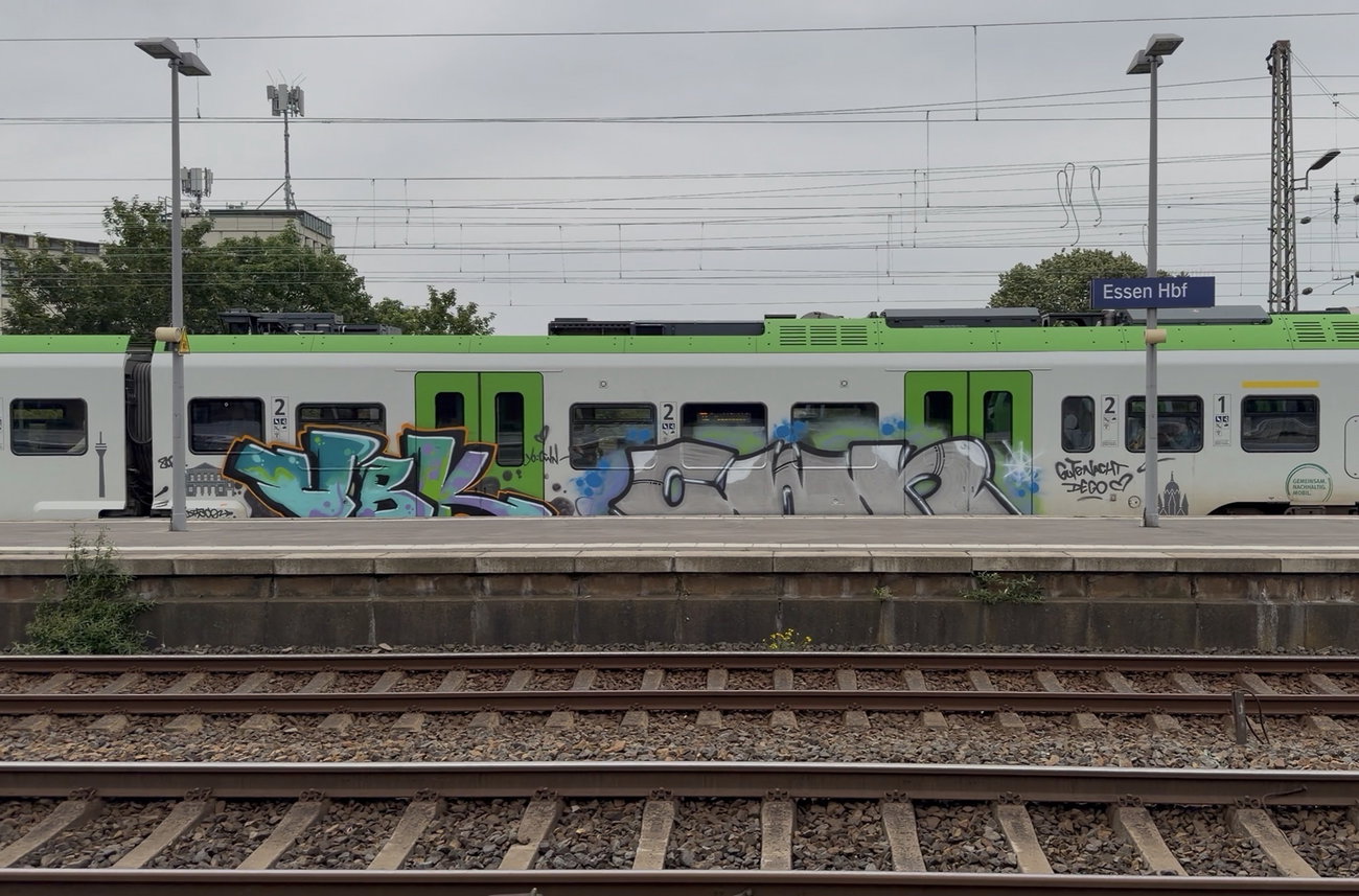 Graffiti Train in Essen - Photo by MondFiedel (2026)