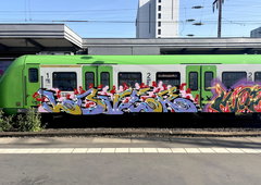 Graffiti Train in Dortmund - Photo by MondFiedel (2026)
