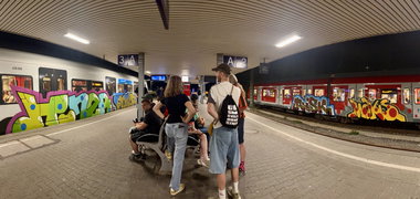 Graffiti Train in Stuttgart - Photo by MondFiedel (2026)