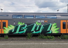Graffiti Train in Bielefeld - Photo by MondFiedel (2024)