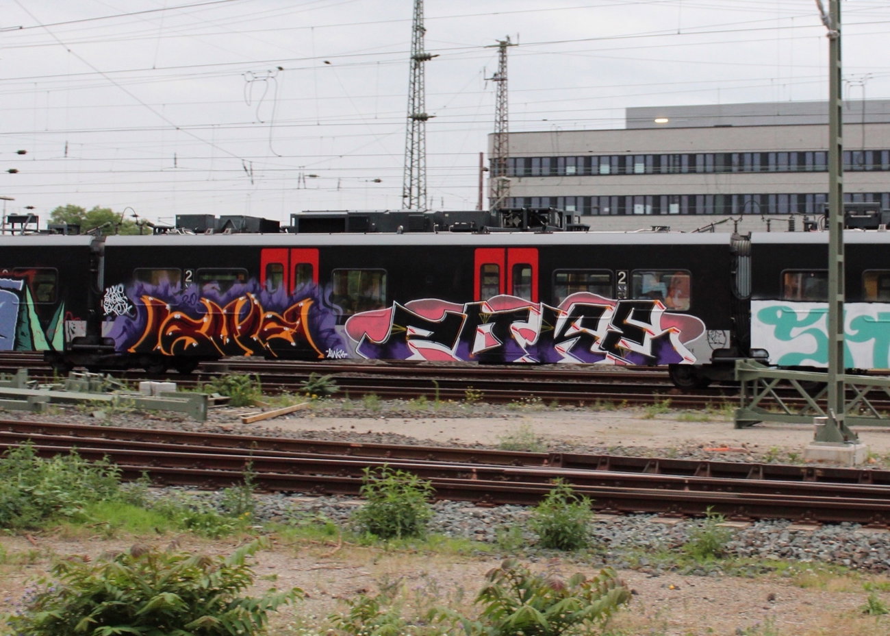 Graffiti Train in Dusseldorf - Photo by MondFiedel (2024)