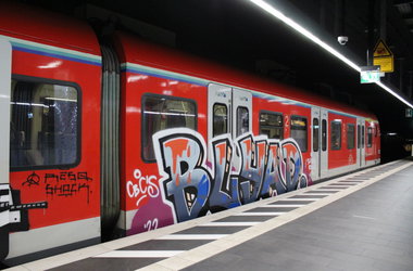Graffiti Train in Frankfurt - Photo by MondFiedel (2023)