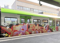 Graffiti Train in Dortmund - Photo by MondFiedel (2026)