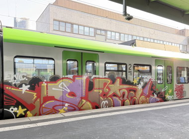 Graffiti Train in Dortmund - Photo by MondFiedel (2026)