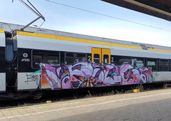Graffiti Train in Münster - Photo by MondFiedel (2023)
