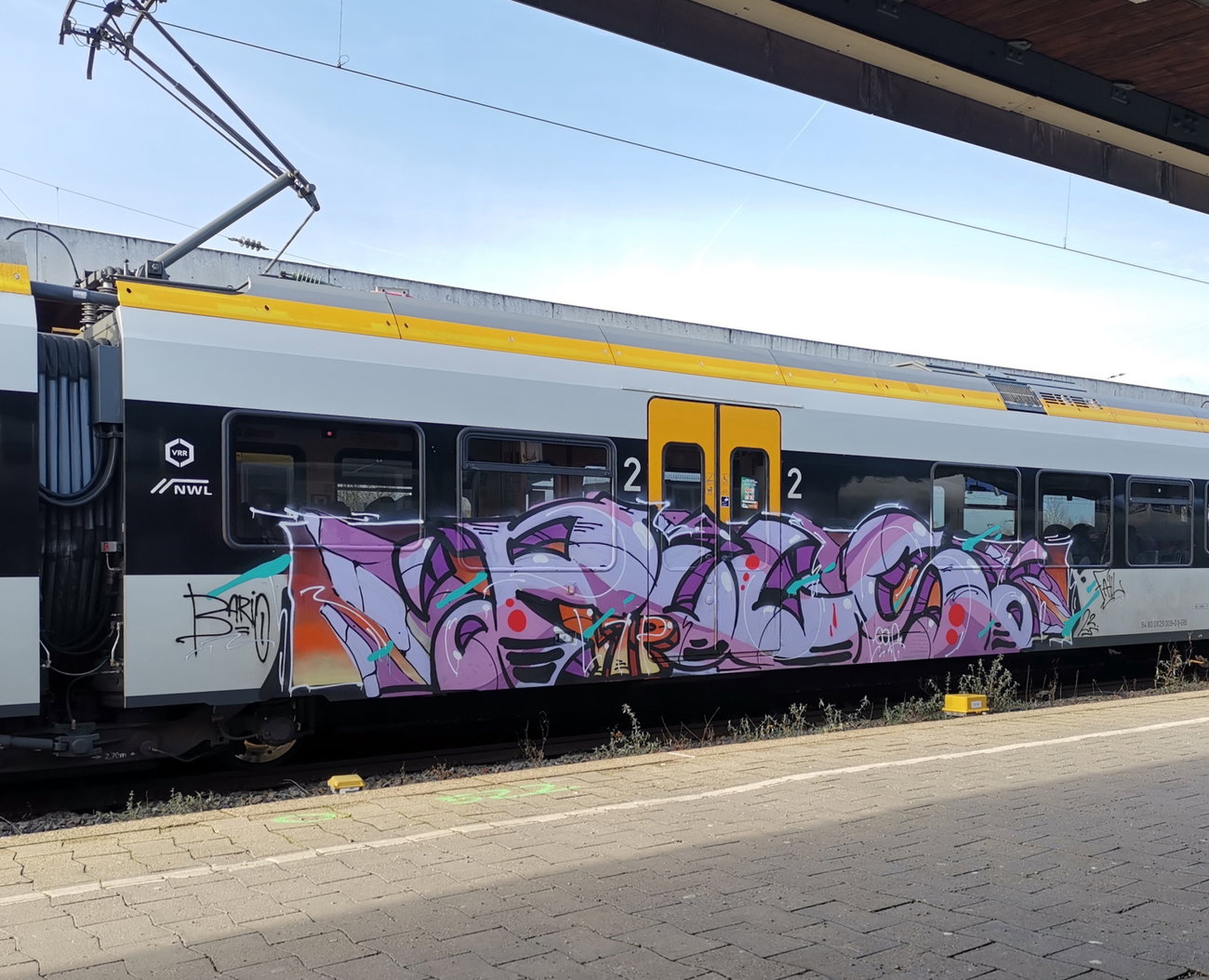 Graffiti Train in Münster - Photo by MondFiedel (2023)