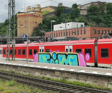 Graffiti Train in Koblenz - Photo by MondFiedel (2023)