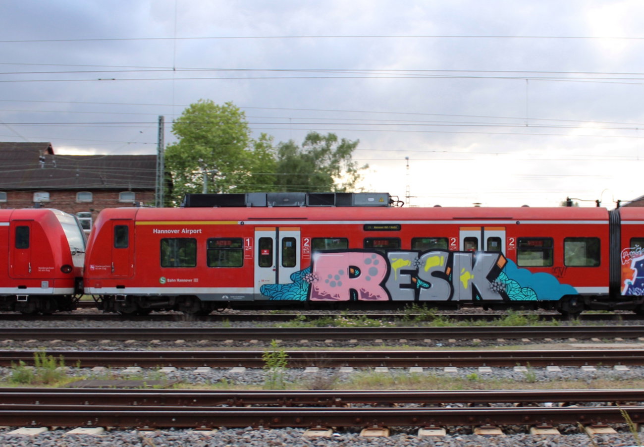 Graffiti Train in Minden - Photo by MondFiedel (2023)