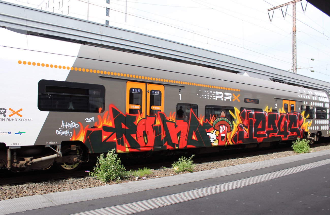 Graffiti Train in Essen - Photo by MondFiedel (2024)