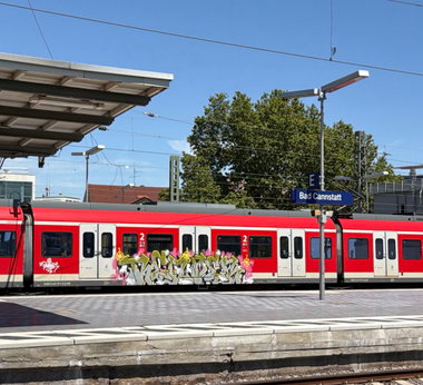 Graffiti Train in Stuttgart - Photo by MondFiedel (2026)