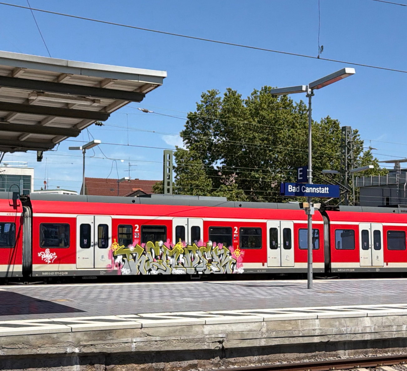 Graffiti Train in Stuttgart - Photo by MondFiedel (2026)