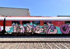 Graffiti Train in Basel - Photo by MondFiedel (2026)