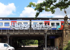 Graffiti Train in Hanover - Photo by MondFiedel (2024)