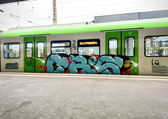 Graffiti Train in Essen - Photo by MondFiedel (2026)
