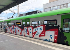 Graffiti Train in Dortmund - Photo by MondFiedel (2026)